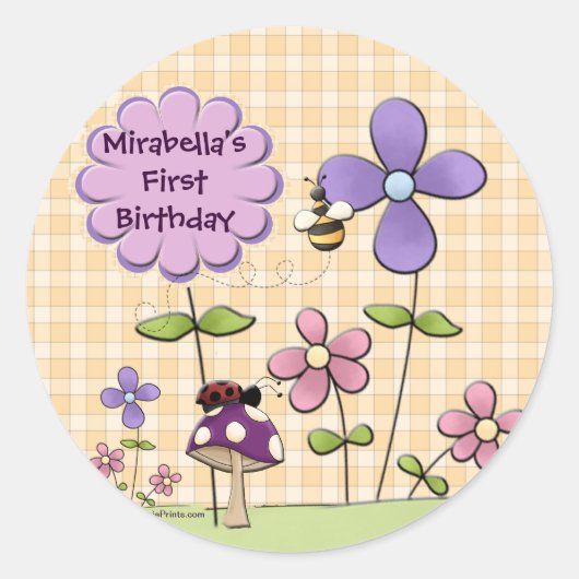 Sticker à patchs de fleurs (Devant)