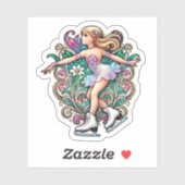 Sticker à patinage artistique (Feuille)