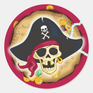 Sticker à pièce pirate
