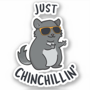 Sticker à pistolet Chin-Chillin Cute Chinchilla