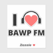 Sticker à platine RADIO BAWP (Feuille)
