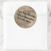 Sticker à Pleine lune personnalisée Stickers à lun (Sac)