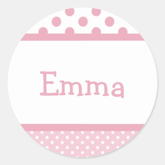 Sticker à points roses (Devant)