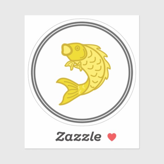 Sticker à poisson | Collection de crabes de crevet (Feuille)