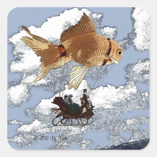 Sticker à poisson d'or (Devant)