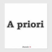 Sticker A priori (Feuille)