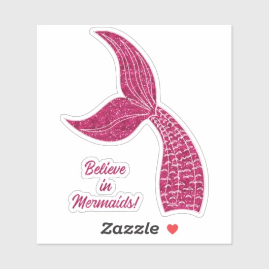 Sticker à queue de sirène (Feuille)