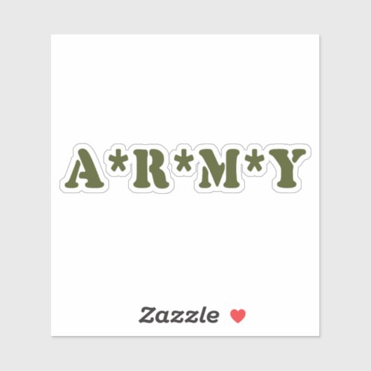 STICKER A*R*M*Y (Feuille)