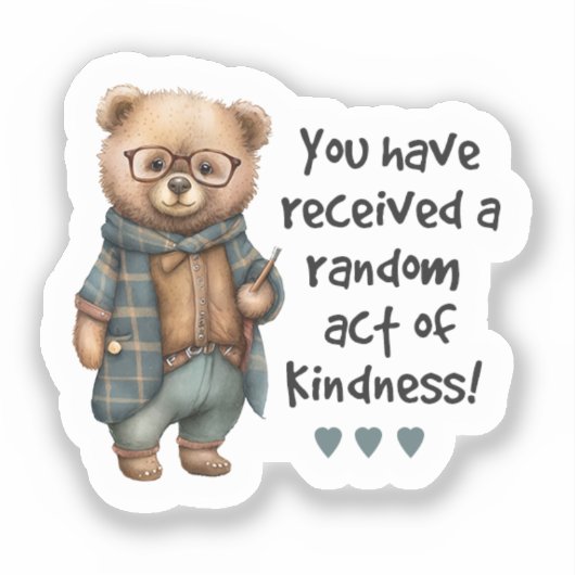 Sticker à RAK d'ours (Recto)