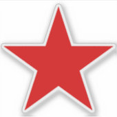 Sticker A Red Star Of Anarchy (Devant)