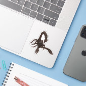 Sticker à scorpion noir (Ordinateur portable avec iPhone)
