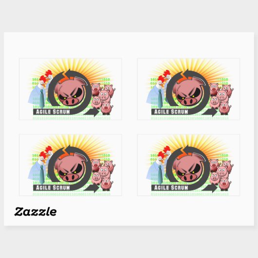 Sticker à Scrum Agile - Personnalisable ! (Feuille)