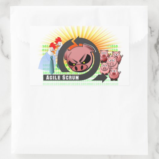 Sticker à Scrum Agile - Personnalisable ! (Sac)