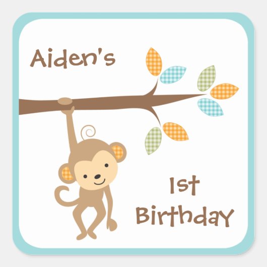 Sticker à singe mignon (Devant)