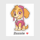 Sticker à skye Paw Patrol - Cute Adventure Pup (Feuille)