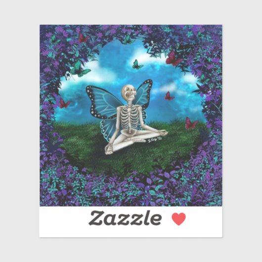 Sticker à squelette (Feuille)