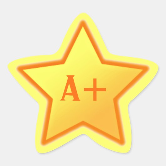 Sticker A+ Star (Devant)
