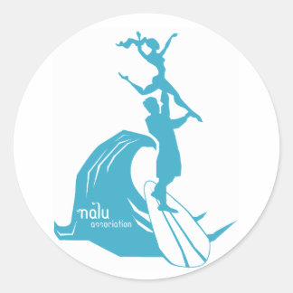 Sticker à surf en tandem