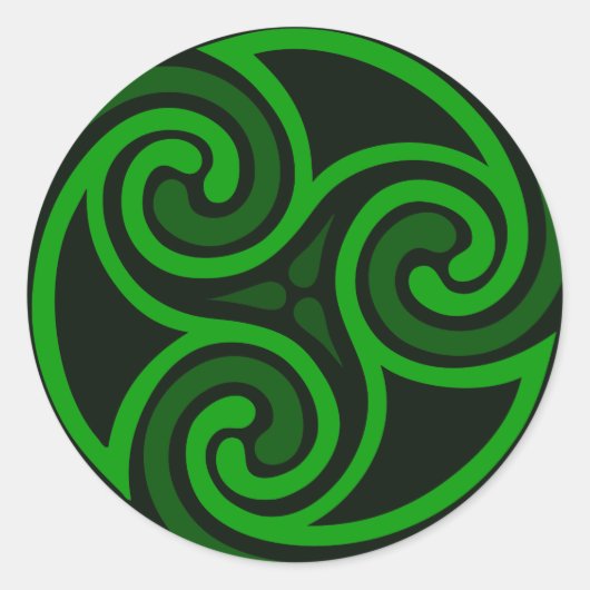 Sticker à swirl irlandais celtique (Devant)