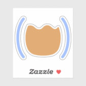 Sticker à symboles Calva (Feuille)