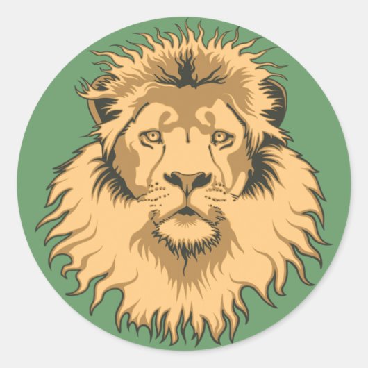 Sticker à tête de lion (Devant)