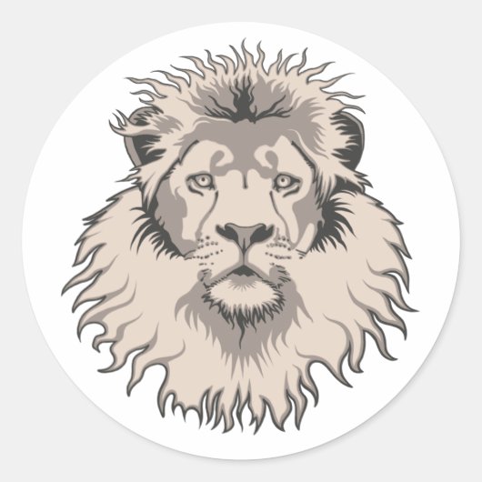 Sticker à tête de lion (Devant)
