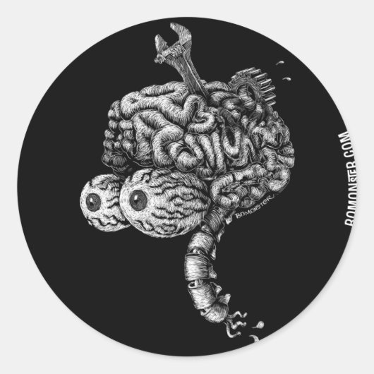 Sticker à tête d'engrenage (Devant)