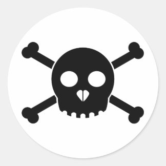 Sticker à tête droite de Black Deth