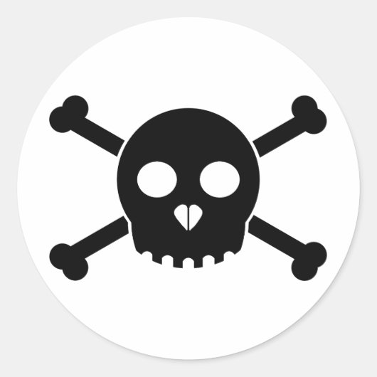 Sticker à tête droite de Black Deth (Devant)