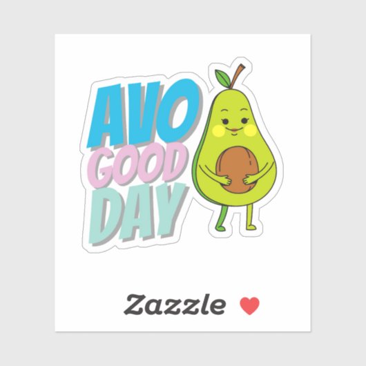 Sticker à thème Aliments amusants (Feuille)