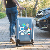 Sticker à thème spatial de fusée Astronaut (Valise Insitu)