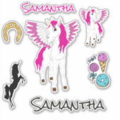 Sticker à thème Wing Unicorn (Devant)
