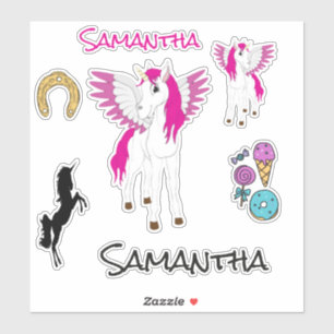 Sticker à thème Wing Unicorn