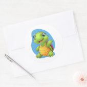 Sticker à tortue adorable - Design de dessin animé (Enveloppe)