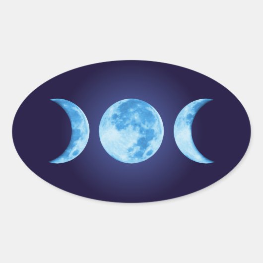 Sticker à trois phases de lune (Devant)