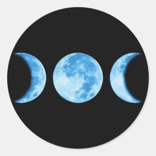 Sticker à trois phases de lune