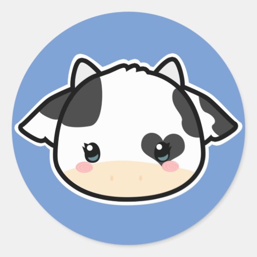 Sticker à vaches mignonnes (Devant)