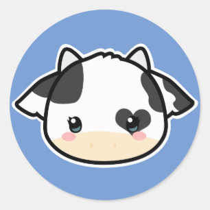Sticker à vaches mignonnes