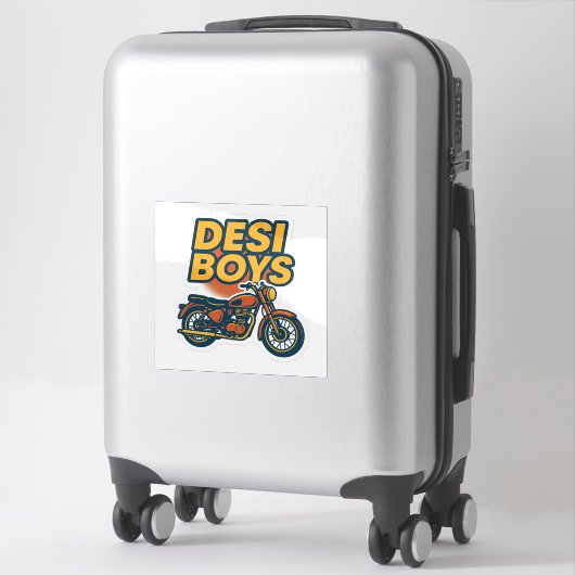 Sticker à vélo classique Desi Boys (Sur valise)