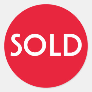 Sticker à vendre rouge