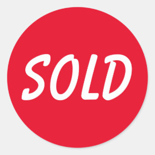 Sticker à vendre rouge