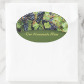 Sticker à vin de raisin rouge (Sac)