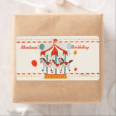 Sticker à voile de carrousel pour bouteilles d'eau (En situation)