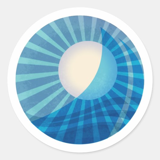 Sticker à voile Lune minuit (Devant)