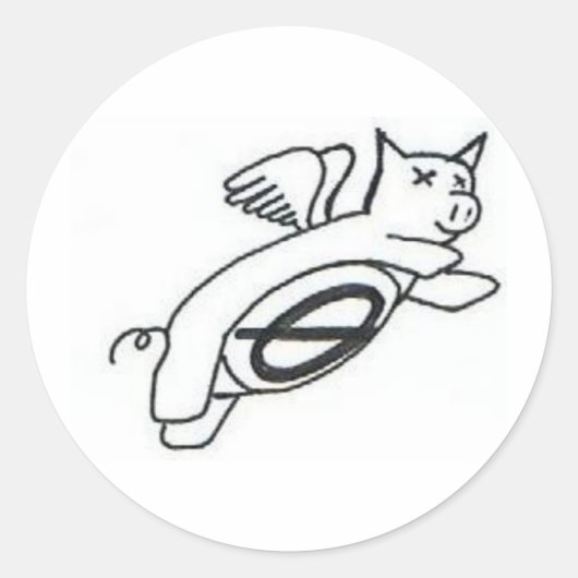 Sticker à vol de porcs (Devant)
