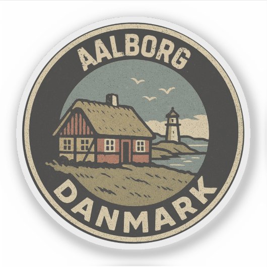 Sticker Aalborg, Danemark Danmark (Devant)