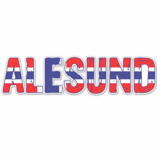 Sticker Aalesund Norvège (Devant)