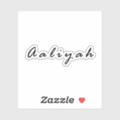 Sticker Aaliyah (Feuille)
