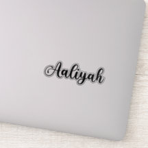 Aaliyah Nom - Calligraphie manuscrite