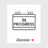 Sticker Aan de gang (Vel)